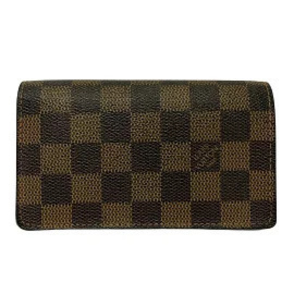 LOUIS VUITTON Portefeuille Tresor Bi fold Wallet Ebene Brown